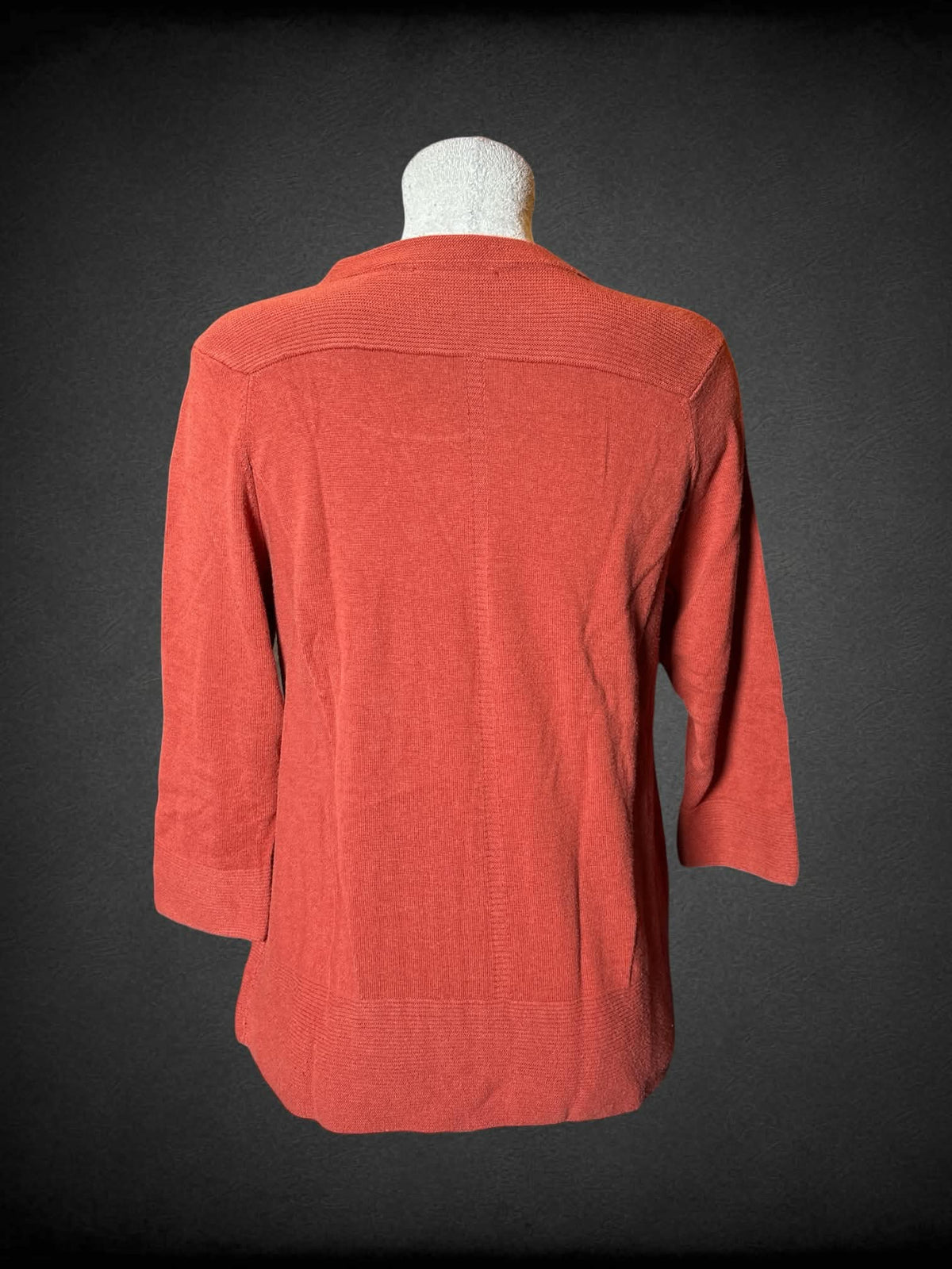 L Christopher & Banks brick red three-quarter sleeve sweater