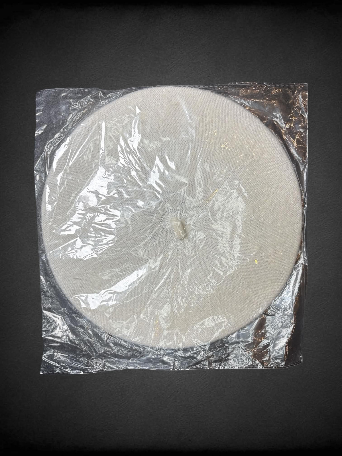 White knit beret new in package
