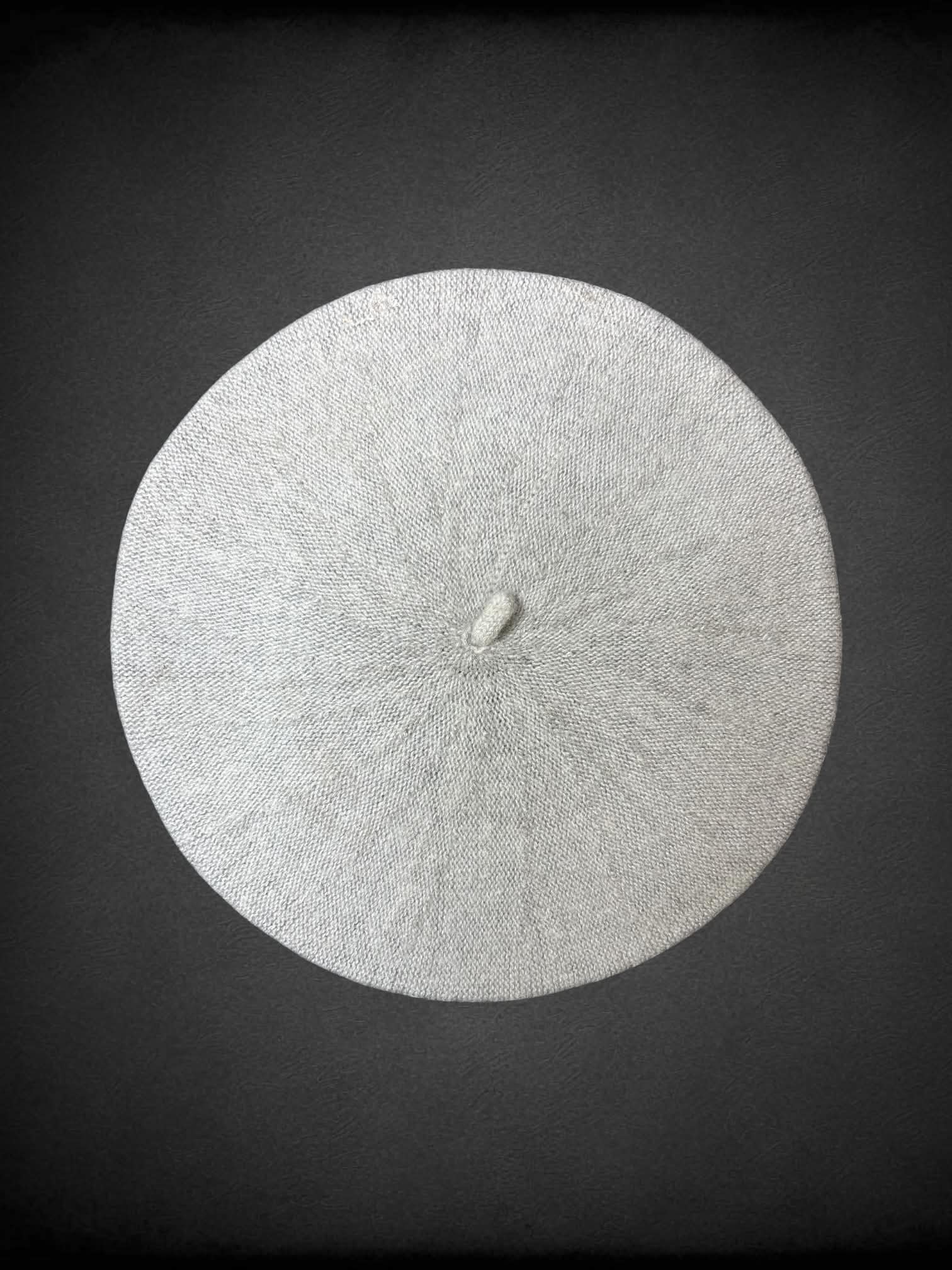 Grey knit beret new in package