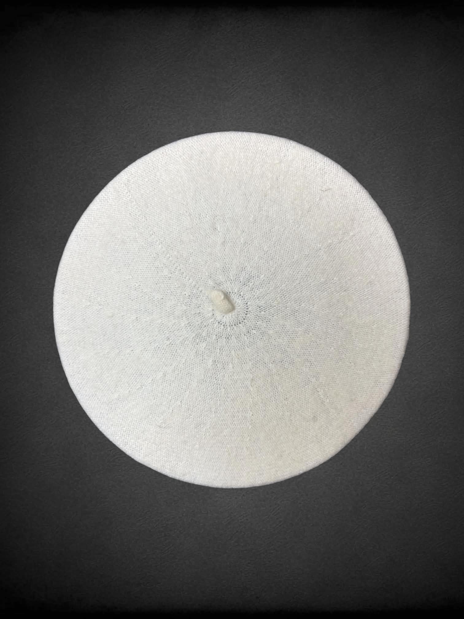 White knit beret new in package