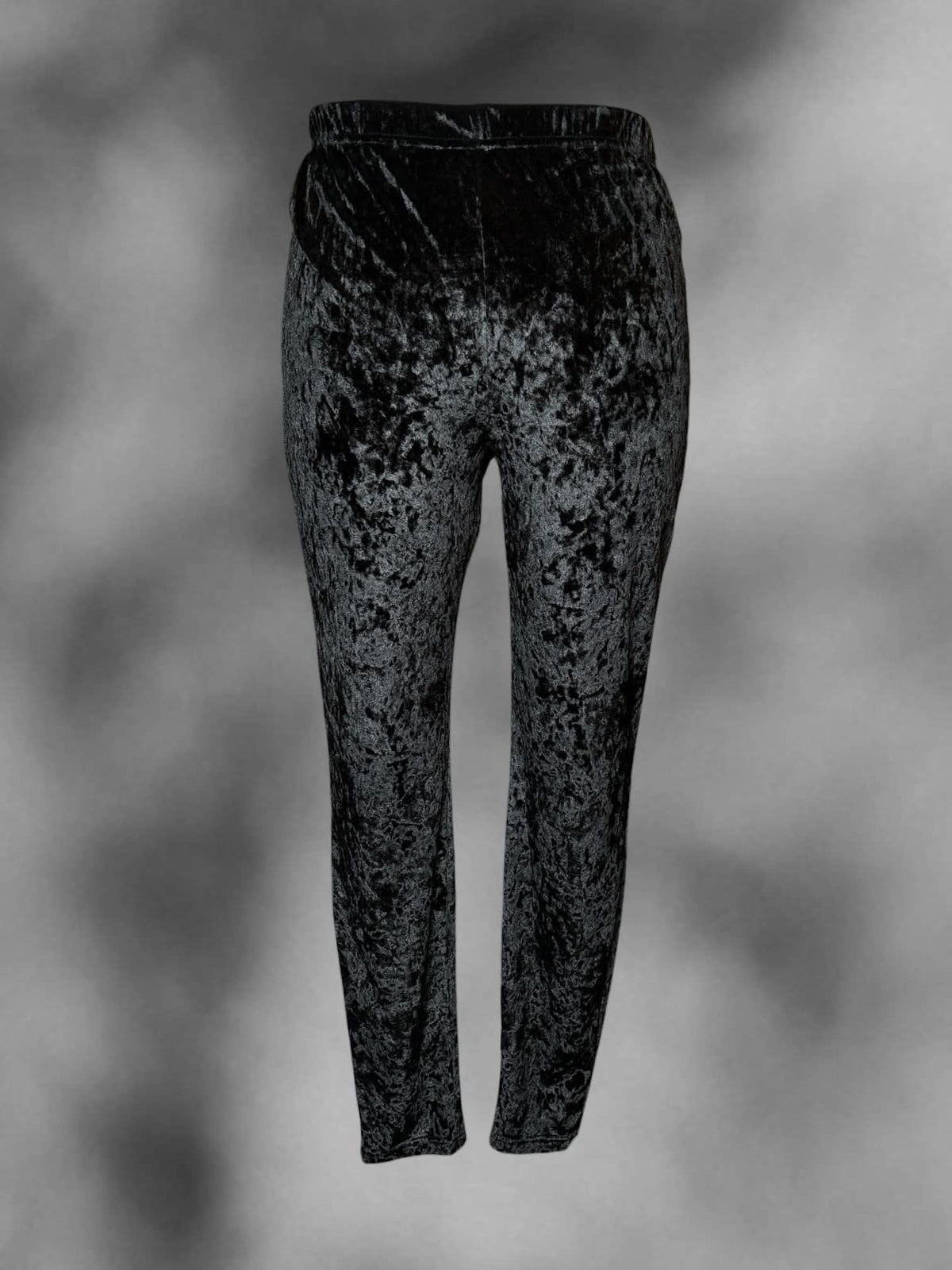 1X Torrid black crushed velvet pants with stretch waist