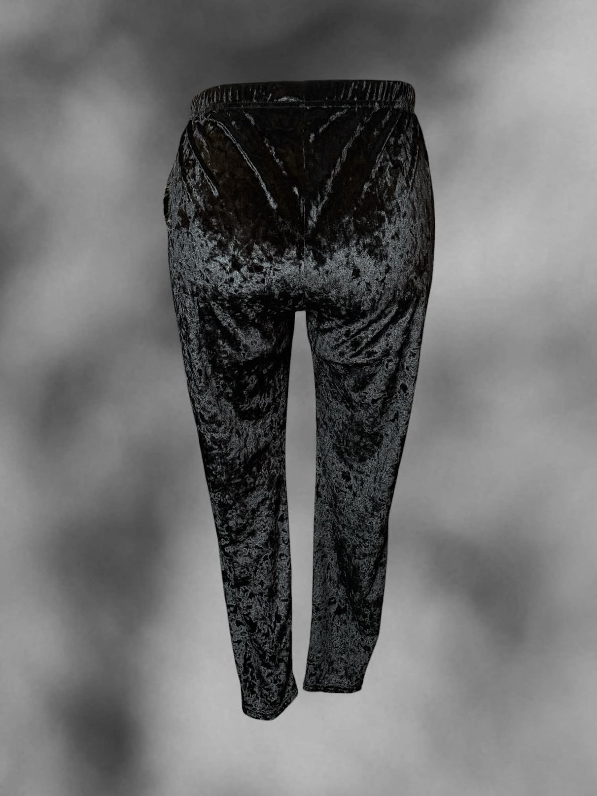 1X Torrid black crushed velvet pants with stretch waist