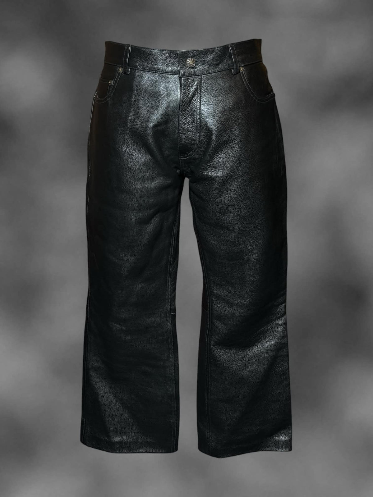 1X Milwaukee Leather black wide legged leather pants