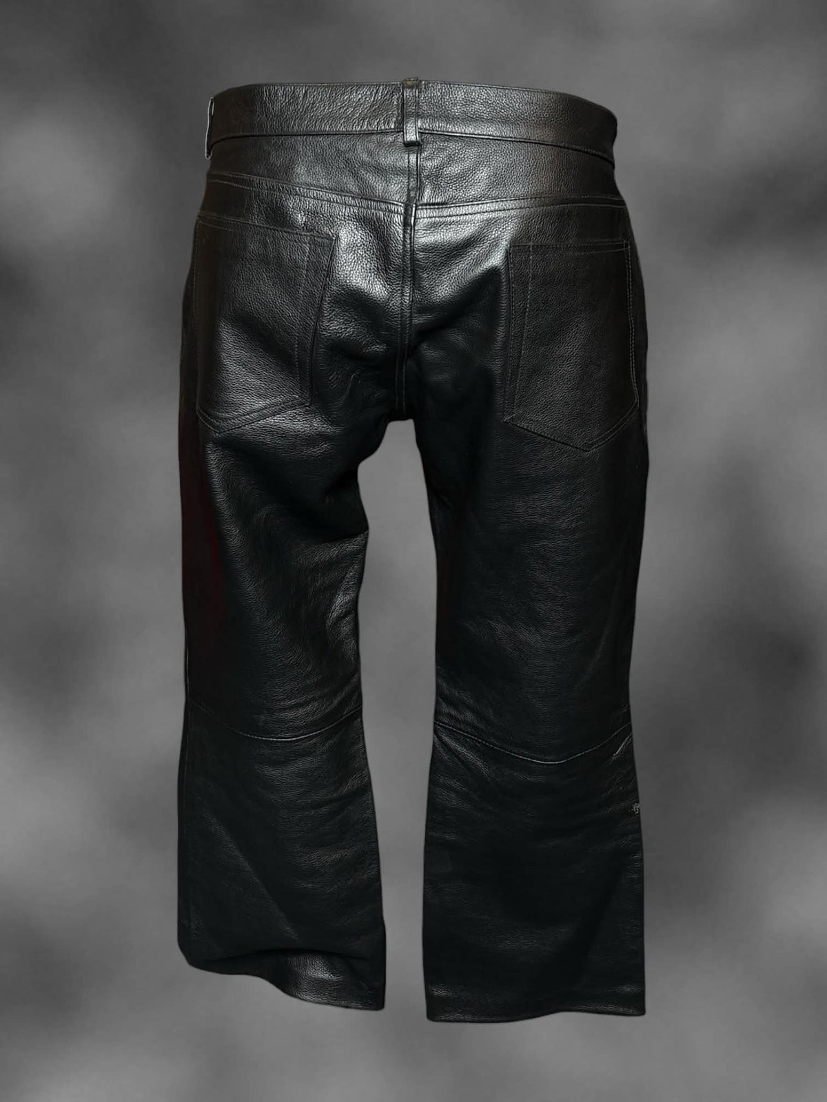 1X Milwaukee Leather black wide legged leather pants