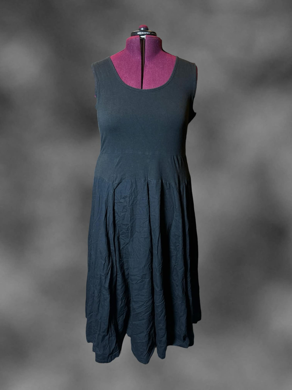 2X Phool vintage black dress with zipper on side
