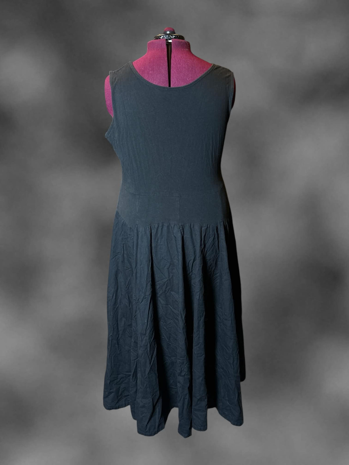 2X Phool vintage black dress with zipper on side