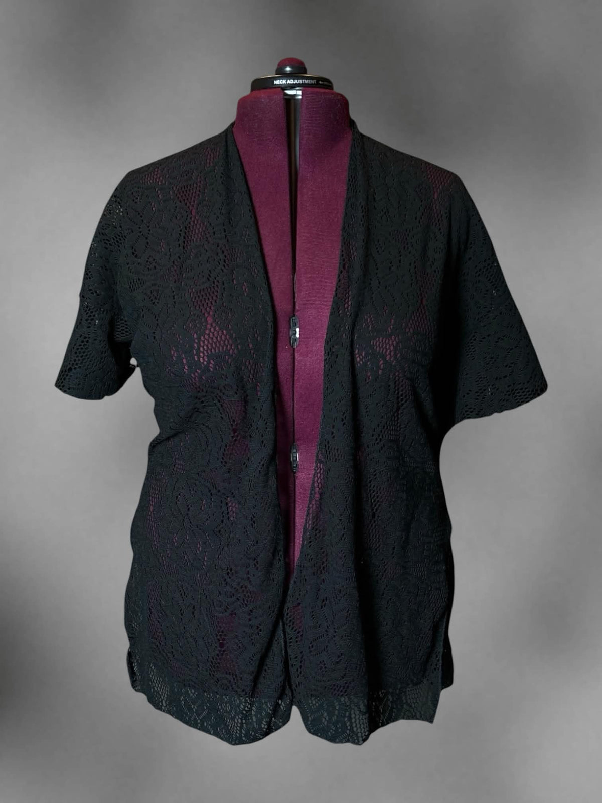 5X Mudd black sheer lace outer layer