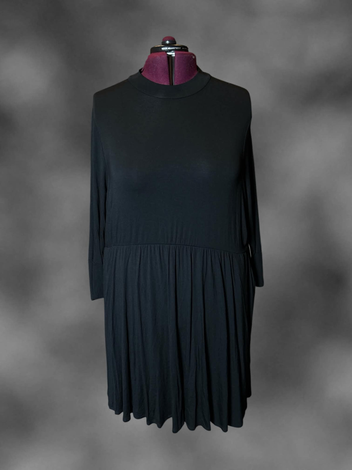 6X Torrid NWT black long-sleeve turtleneck dress with pockets