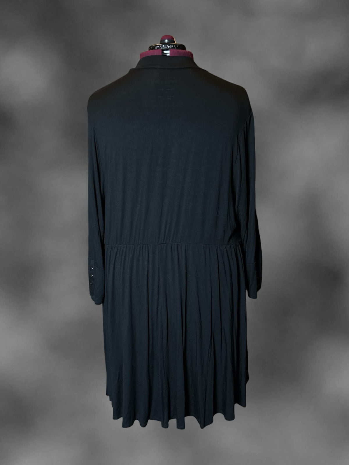 6X Torrid NWT black long-sleeve turtleneck dress with pockets