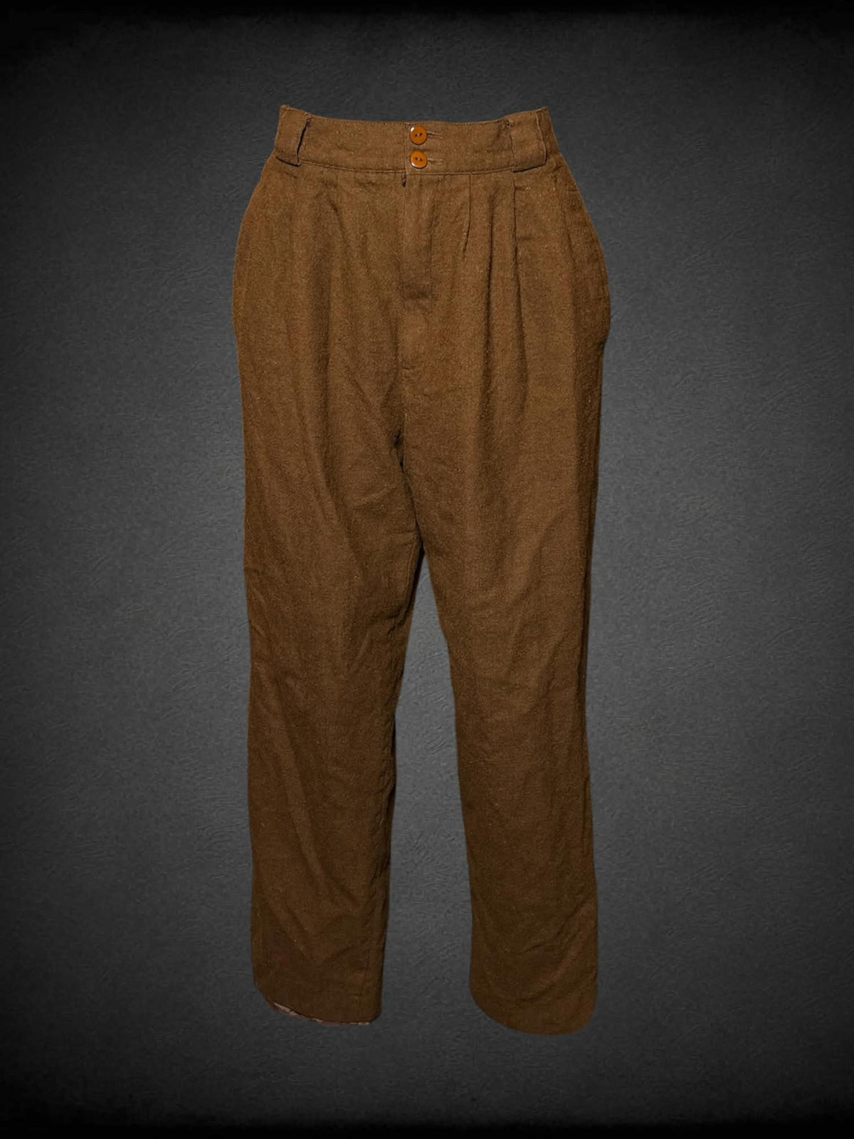 S Giorgio Sant Angelo vintage brown wool high-waisted pants