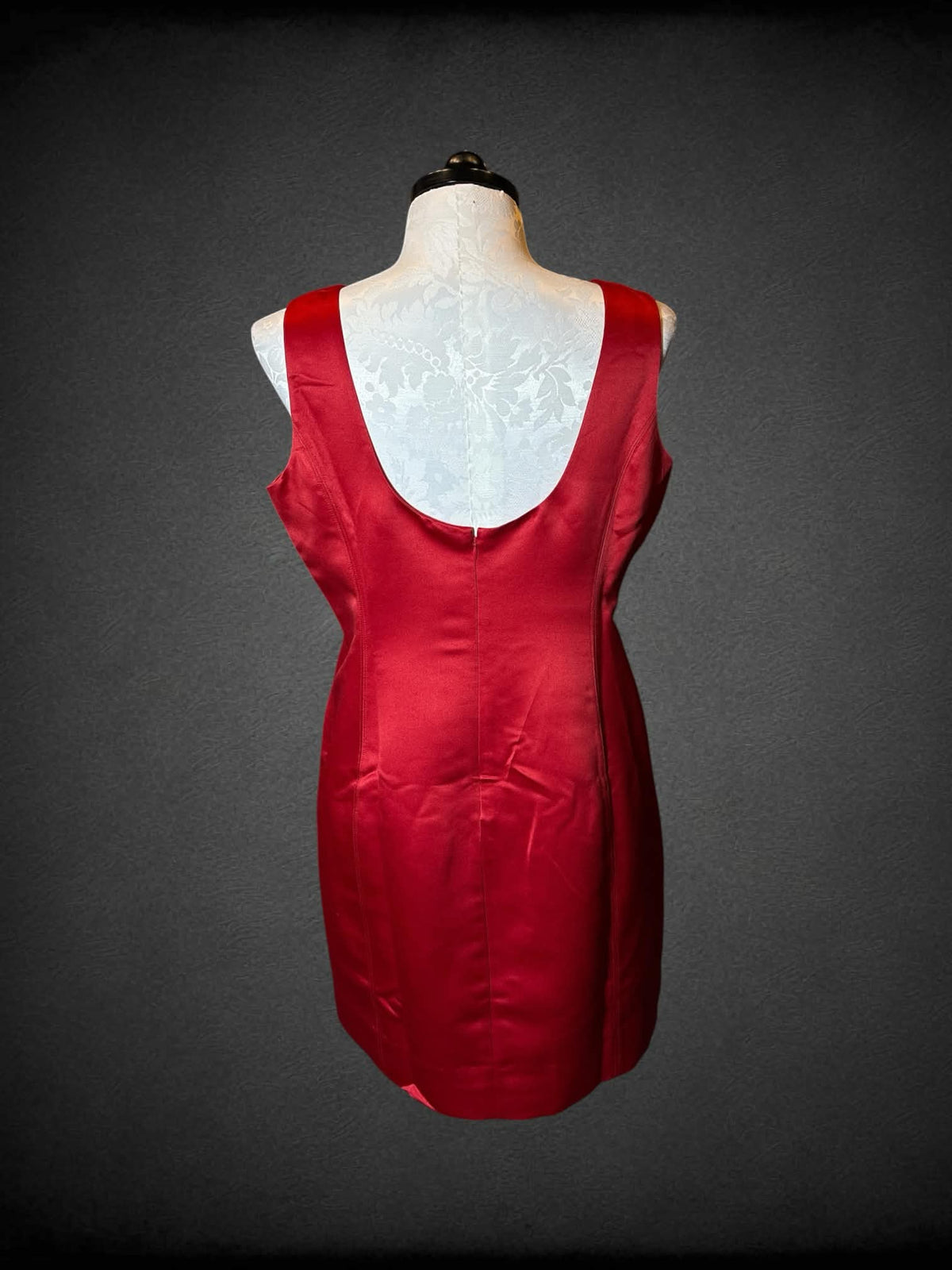 0X J. Crew red short dress with zipper on back