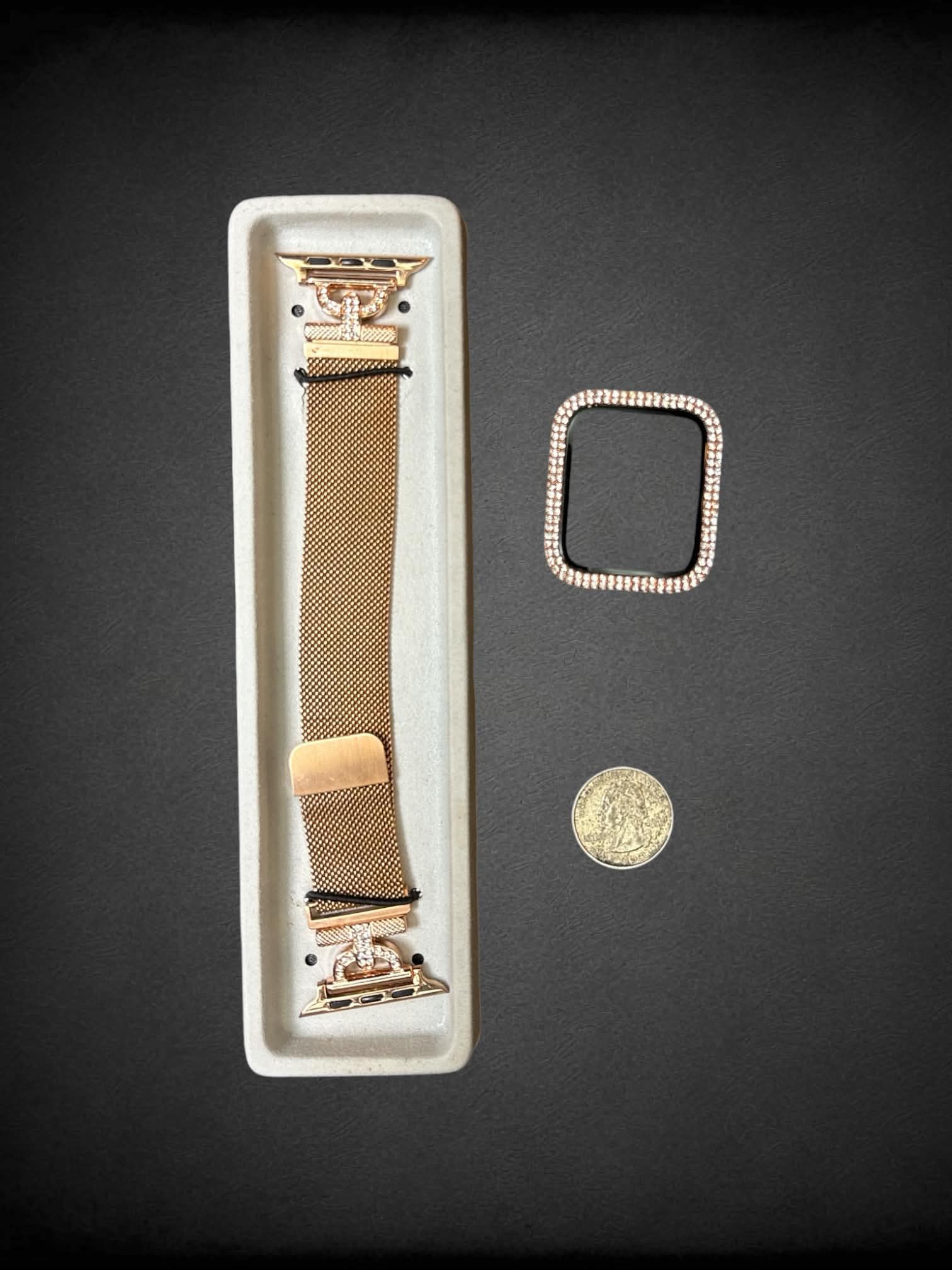 Joyozy 44mm gold Apple Watch band & cover new in box