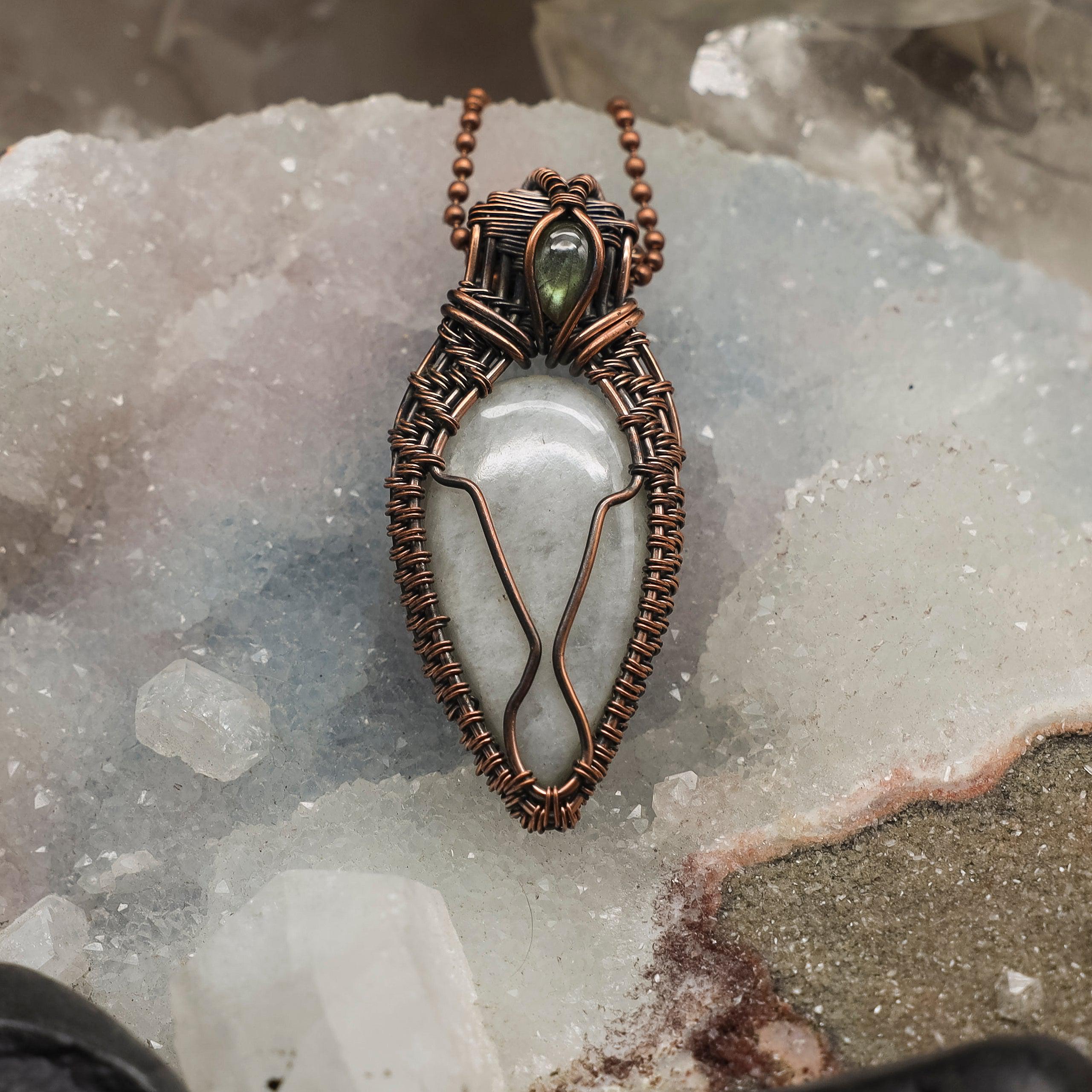 Quartz Wire Wrap Crystal Pendant