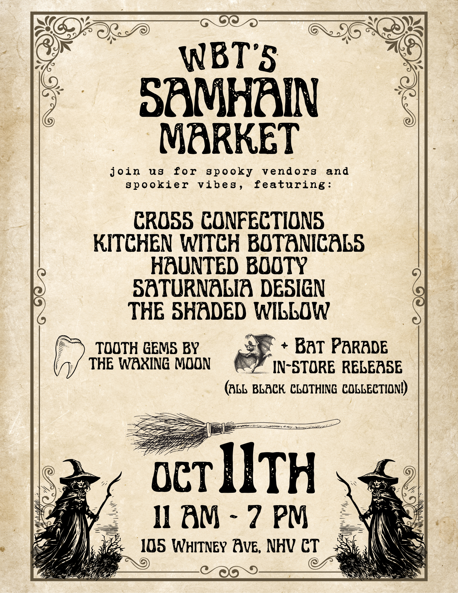 10/11 Samhain Vendor Market