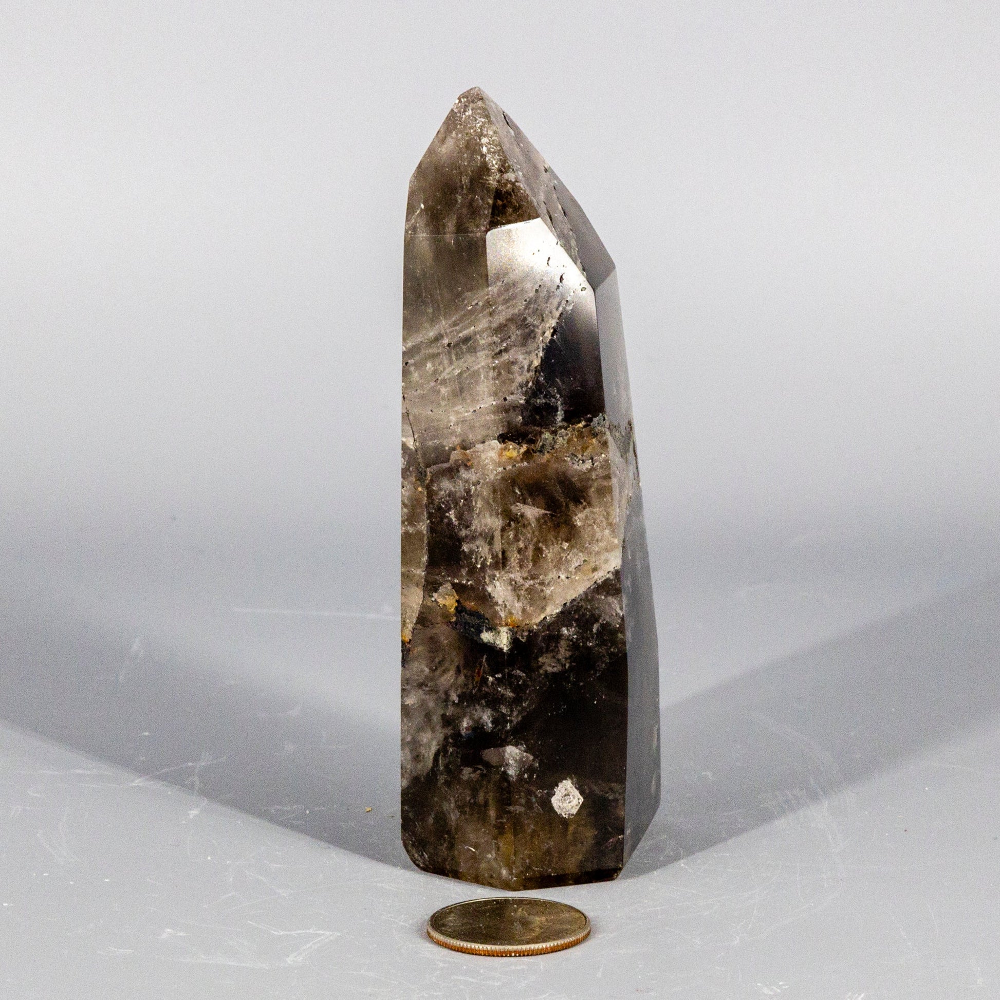 Smokey Quartz Obelisk Tower