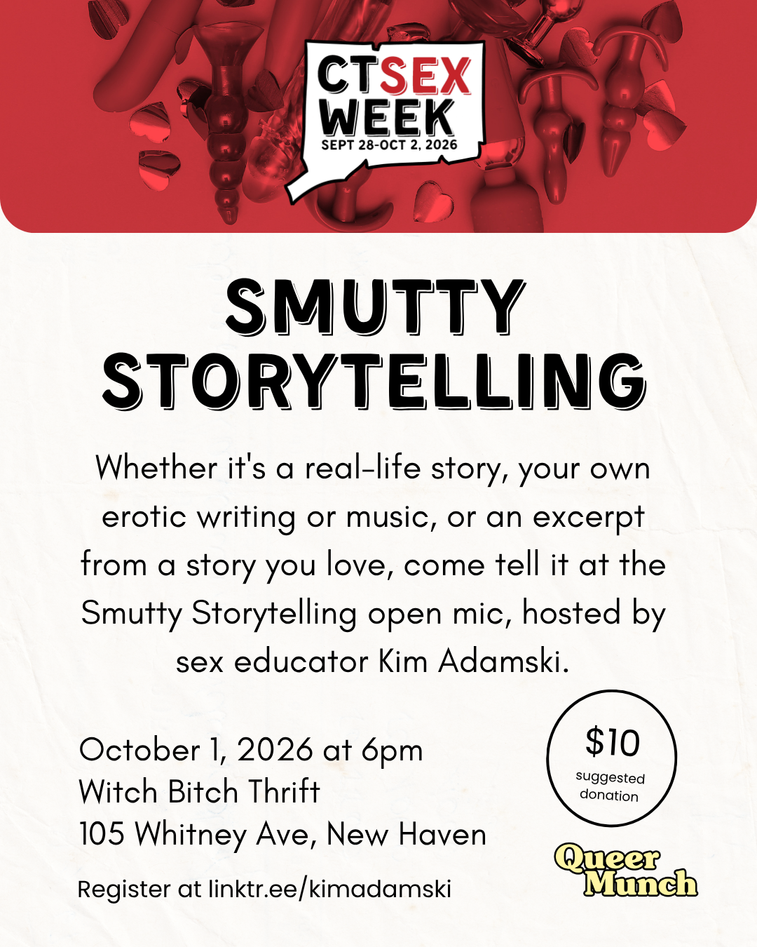 10/01: Smutty Storytelling Open Mic