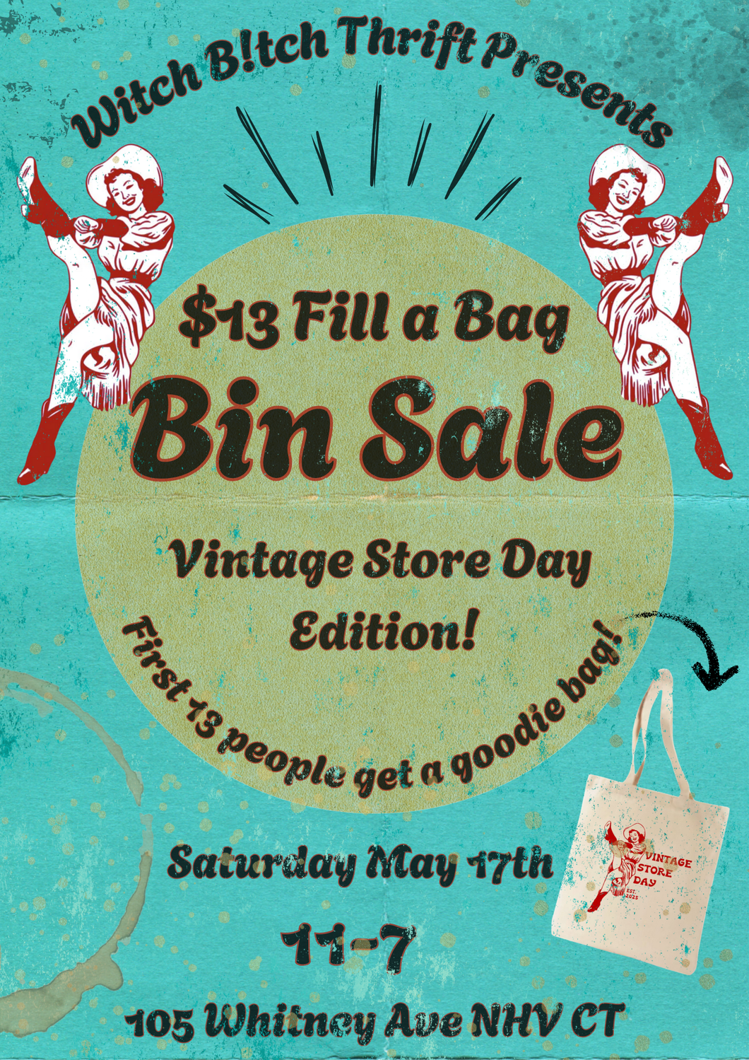 5/17 $13 Fill a Bag Bin Sale! (Vintage Store Day Edition!)