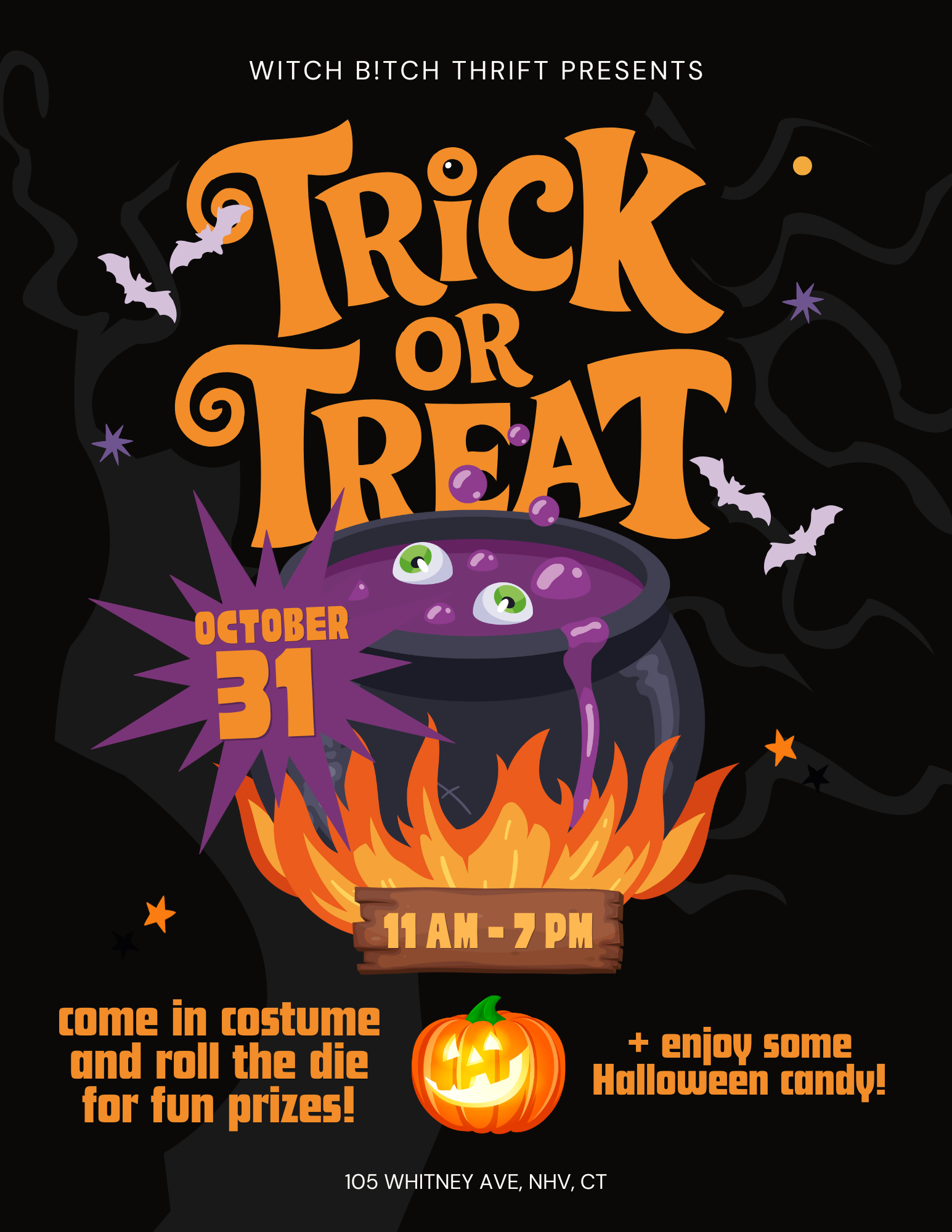 10/31 Trick or Treat at WBT!