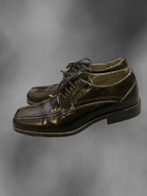 Load image into Gallery viewer, 6.5M/8W Black pleather oxfords
