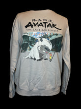 Load image into Gallery viewer, 0X Lilac “Avatar the Last Airbender” long sleeve crew neck pullover sweatshirt w/ Gaang graphic
