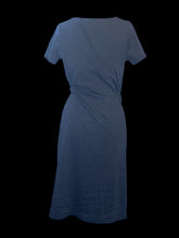 Load image into Gallery viewer, 0X Dark blue heathered short sleeve T-shirt dress
