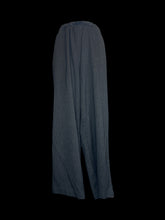 Load image into Gallery viewer, XL Charcoal grey pants w/ small diamond pattern, bunched elastic waistband, &amp; pockets
