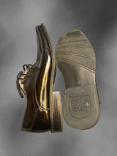 Load image into Gallery viewer, 6.5M/8W Black pleather oxfords
