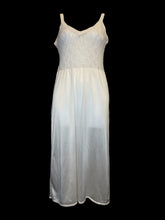 Load image into Gallery viewer, S Vintage 60s white sleeveless dress w/ lace mesh bust
