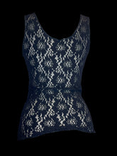 Load image into Gallery viewer, S Black lace sleeveless top
