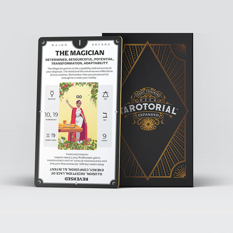 Tarotorial ® Expanded Tarot Deck in Antique Gold Foil