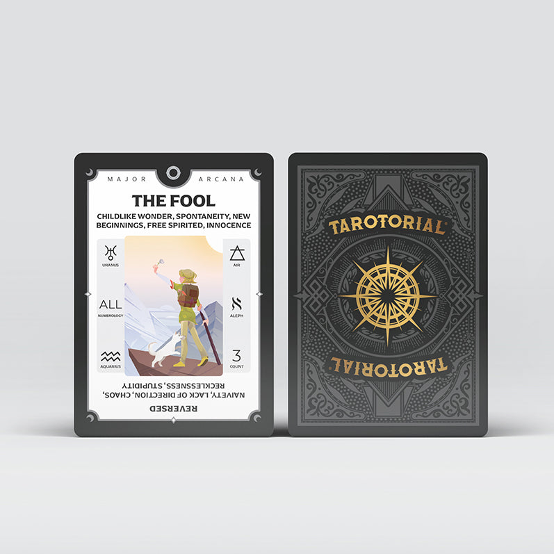 Tarotorial ® Expanded Mini Deck in Antique Gold Foil