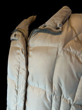 Load image into Gallery viewer, 1X Sand brown puffer vest w/ zipper pockets, &amp; zipper &amp; snap front closure
