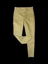 Load image into Gallery viewer, XXS Olive green pants w/ elastic waist, faux front pockets, &amp; real back pockets
