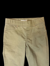Load image into Gallery viewer, XXS Olive green pants w/ elastic waist, faux front pockets, &amp; real back pockets
