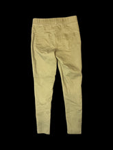 Load image into Gallery viewer, XXS Olive green pants w/ elastic waist, faux front pockets, &amp; real back pockets

