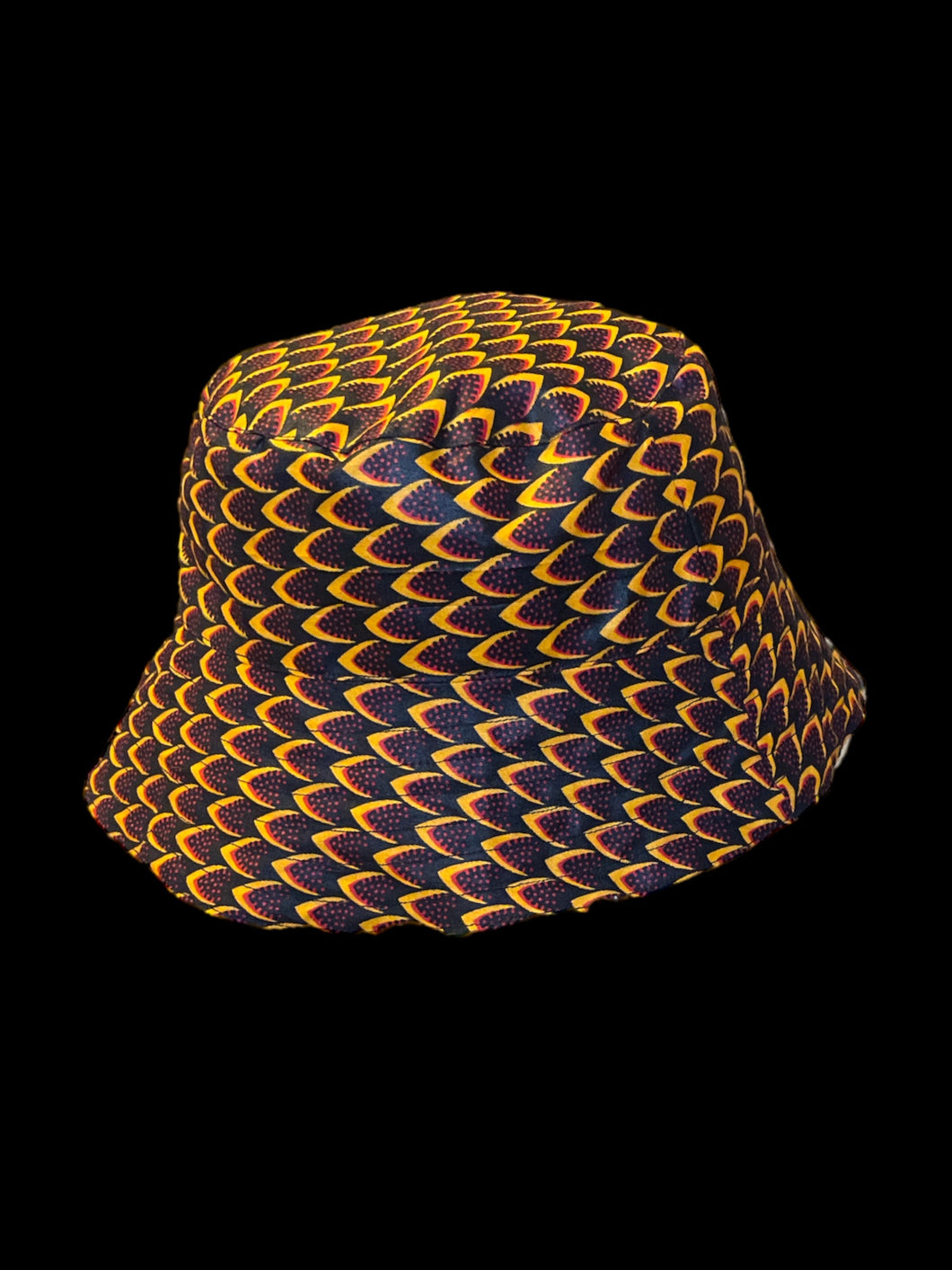 funky patterned reversible bucket hat