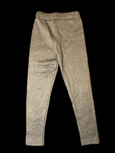 Load image into Gallery viewer, XS Heather grey pants w/ elastic waist, &amp; small black cat patch
