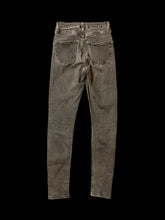 Load image into Gallery viewer, XXS Grey denim pants w/ pockets, belt loops, &amp; zipper/button closure
