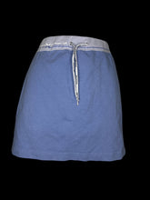 Load image into Gallery viewer, M Purple color block skort w/ elastic waist, drawstring tie, &amp; “Zero Xposure” logo
